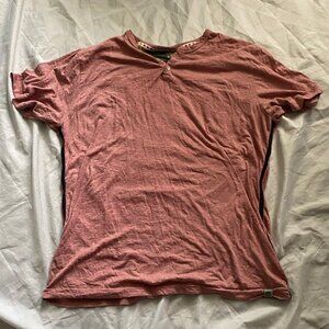 Free Planet Pink Part Button Down Shirt Mens Size Extra Large